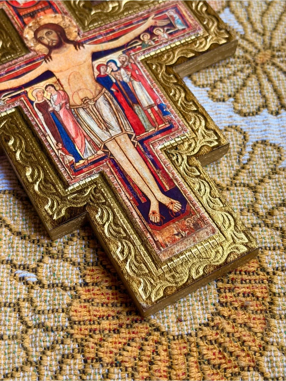 👑⛪✨ Vintage 70s Italian Crucifix Cross ✨⛪👑